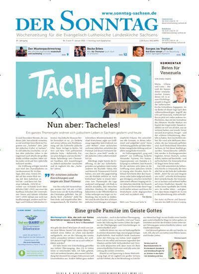 Titelbild der Ausgabe 3/2026 von Der Sonntag. Diese Zeitschrift und viele weitere Kunstmagazine und Kulturmagazine als Abo oder epaper bei United Kiosk online kaufen.