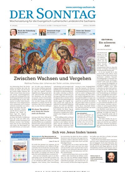 Titelbild der Ausgabe 26/2026 von Der Sonntag. Diese Zeitschrift und viele weitere Kunstmagazine und Kulturmagazine als Abo oder epaper bei United Kiosk online kaufen.