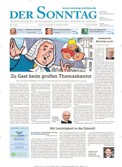 Titelbild der Ausgabe 42/2025 von Der Sonntag. Diese Zeitschrift und viele weitere Kunstmagazine und Kulturmagazine als Abo oder epaper bei United Kiosk online kaufen.
