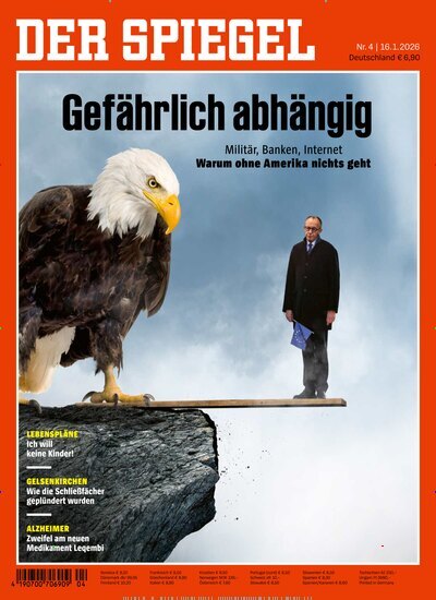 Titelbild der Ausgabe 4/2026 von Der Spiegel. Diese Zeitschrift und viele weitere Wirtschaftsmagazine und Politikmagazine als Abo oder epaper bei United Kiosk online kaufen.