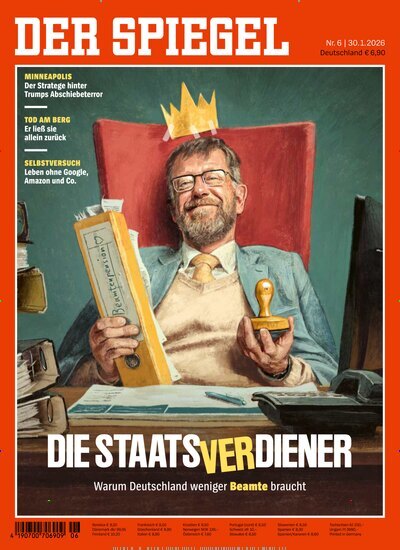 Titelbild der Ausgabe 6/2026 von Der Spiegel. Diese Zeitschrift und viele weitere Wirtschaftsmagazine und Politikmagazine als Abo oder epaper bei United Kiosk online kaufen.