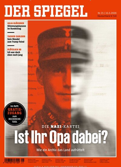 Titelbild der Ausgabe 21/2026 von Der Spiegel. Diese Zeitschrift und viele weitere Wirtschaftsmagazine und Politikmagazine als Abo oder epaper bei United Kiosk online kaufen.