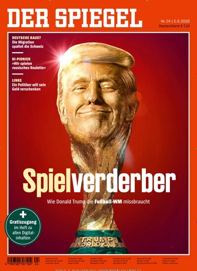 Titelbild der Ausgabe 24/2026 von Der Spiegel. Diese Zeitschrift und viele weitere Wirtschaftsmagazine und Politikmagazine als Abo oder epaper bei United Kiosk online kaufen.