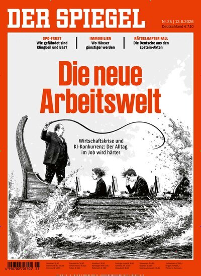 Titelbild der Ausgabe 25/2026 von Der Spiegel. Diese Zeitschrift und viele weitere Wirtschaftsmagazine und Politikmagazine als Abo oder epaper bei United Kiosk online kaufen.