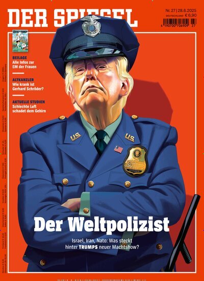 Titelbild der Ausgabe 27/2025 von Der Spiegel. Diese Zeitschrift und viele weitere Wirtschaftsmagazine und Politikmagazine als Abo oder epaper bei United Kiosk online kaufen.