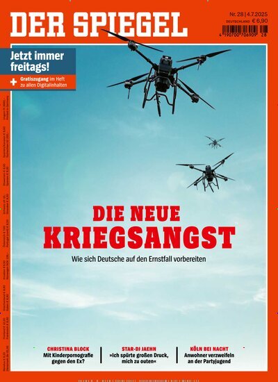 Titelbild der Ausgabe 28/2025 von Der Spiegel. Diese Zeitschrift und viele weitere Wirtschaftsmagazine und Politikmagazine als Abo oder epaper bei United Kiosk online kaufen.