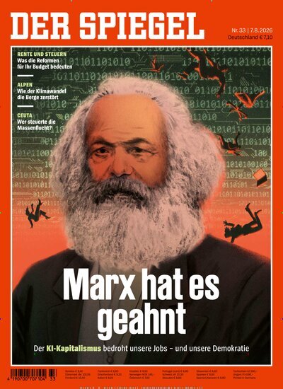 Titelbild der Ausgabe 33/2026 von Der Spiegel. Diese Zeitschrift und viele weitere Wirtschaftsmagazine und Politikmagazine als Abo oder epaper bei United Kiosk online kaufen.