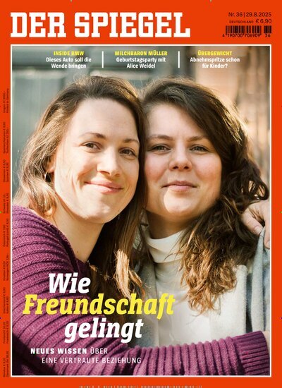 Titelbild der Ausgabe 36/2025 von Der Spiegel. Diese Zeitschrift und viele weitere Wirtschaftsmagazine und Politikmagazine als Abo oder epaper bei United Kiosk online kaufen.