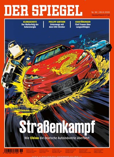 Titelbild der Ausgabe 36/2026 von Der Spiegel. Diese Zeitschrift und viele weitere Wirtschaftsmagazine und Politikmagazine als Abo oder epaper bei United Kiosk online kaufen.
