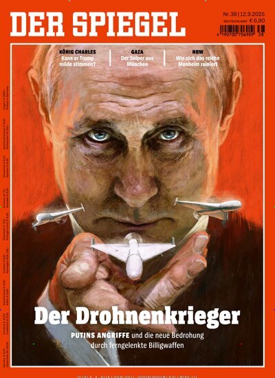 Titelbild der Ausgabe 38/2025 von Der Spiegel. Diese Zeitschrift und viele weitere Wirtschaftsmagazine und Politikmagazine als Abo oder epaper bei United Kiosk online kaufen.
