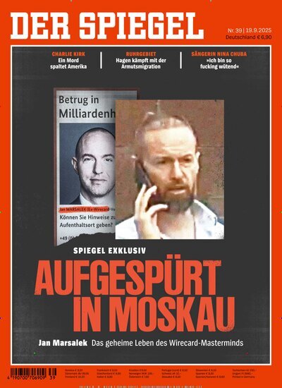 Titelbild der Ausgabe 39/2025 von Der Spiegel. Diese Zeitschrift und viele weitere Wirtschaftsmagazine und Politikmagazine als Abo oder epaper bei United Kiosk online kaufen.
