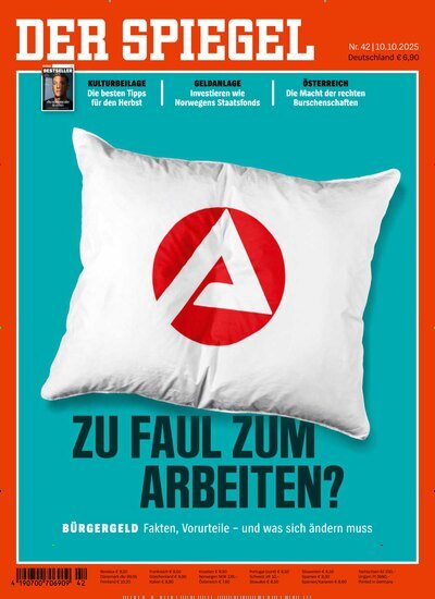 Titelbild der Ausgabe 42/2025 von Der Spiegel. Diese Zeitschrift und viele weitere Wirtschaftsmagazine und Politikmagazine als Abo oder epaper bei United Kiosk online kaufen.