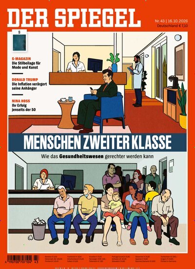 Titelbild der Ausgabe 43/2026 von Der Spiegel. Diese Zeitschrift und viele weitere Wirtschaftsmagazine und Politikmagazine als Abo oder epaper bei United Kiosk online kaufen.