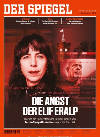 Titelbild der Ausgabe 45/2026 von Der Spiegel. Diese Zeitschrift und viele weitere Wirtschaftsmagazine und Politikmagazine als Abo oder epaper bei United Kiosk online kaufen.