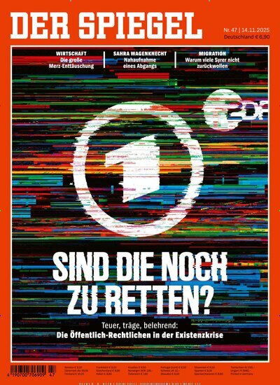 Titelbild der Ausgabe 47/2025 von Der Spiegel. Diese Zeitschrift und viele weitere Wirtschaftsmagazine und Politikmagazine als Abo oder epaper bei United Kiosk online kaufen.