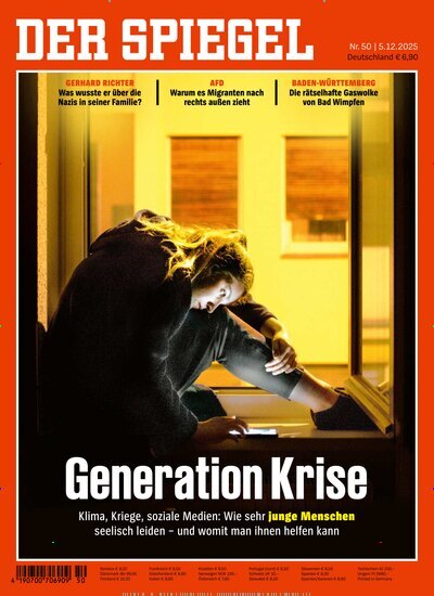 Titelbild der Ausgabe 50/2025 von Der Spiegel. Diese Zeitschrift und viele weitere Wirtschaftsmagazine und Politikmagazine als Abo oder epaper bei United Kiosk online kaufen.