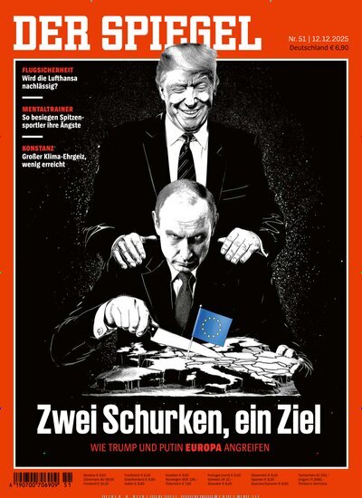 Titelbild der Ausgabe 51/2025 von Der Spiegel. Diese Zeitschrift und viele weitere Wirtschaftsmagazine und Politikmagazine als Abo oder epaper bei United Kiosk online kaufen.