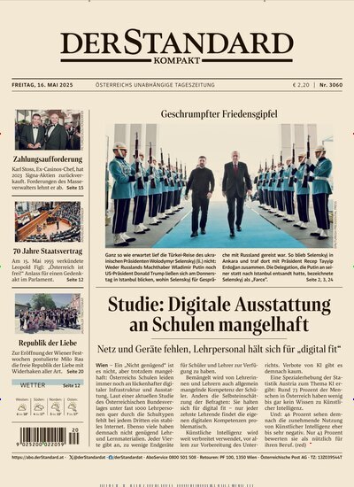 Titelbild der Ausgabe 94/2025 von Der Standard Kompakt. Diese Zeitschrift und viele weitere Zeitungsabos als Abo oder epaper bei United Kiosk online kaufen.