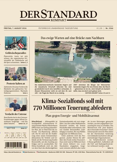Titelbild der Ausgabe 366/2026 von Der Standard Kompakt. Diese Zeitschrift und viele weitere Zeitungsabos als Abo oder epaper bei United Kiosk online kaufen.