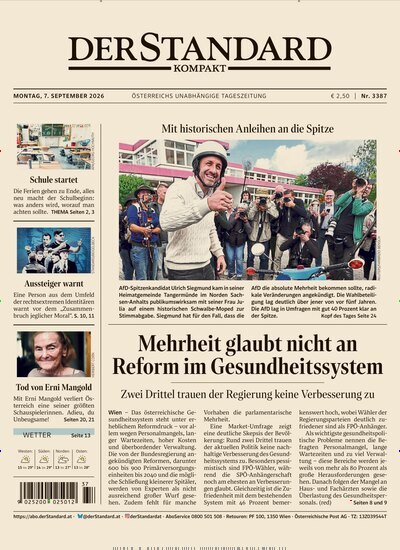 Titelbild der Ausgabe 387/2026 von Der Standard Kompakt. Diese Zeitschrift und viele weitere Zeitungsabos als Abo oder epaper bei United Kiosk online kaufen.