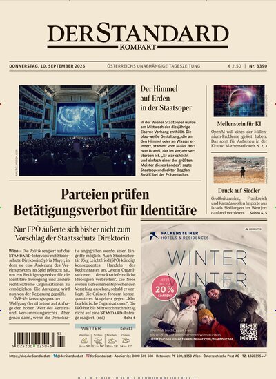 Titelbild der Ausgabe 390/2026 von Der Standard Kompakt. Diese Zeitschrift und viele weitere Zeitungsabos als Abo oder epaper bei United Kiosk online kaufen.