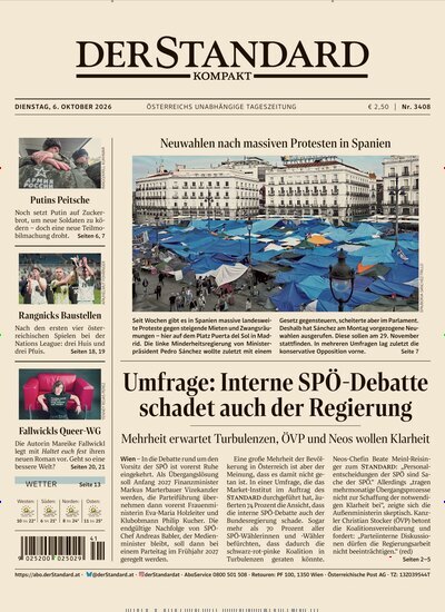 Titelbild der Ausgabe 408/2026 von Der Standard Kompakt. Diese Zeitschrift und viele weitere Zeitungsabos als Abo oder epaper bei United Kiosk online kaufen.