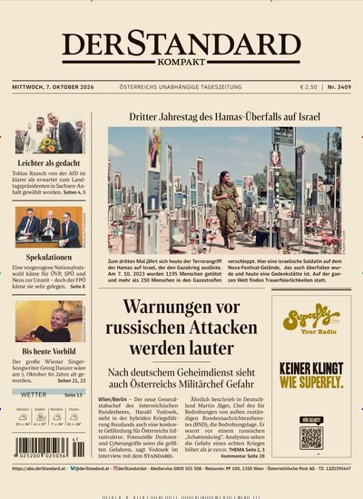 Titelbild der Ausgabe 409/2026 von Der Standard Kompakt. Diese Zeitschrift und viele weitere Zeitungsabos als Abo oder epaper bei United Kiosk online kaufen.