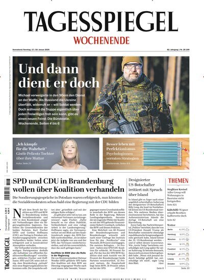 Titelbild der Ausgabe 16/2026 von Der Tagesspiegel. Diese Zeitschrift und viele weitere Zeitungsabos als Abo oder epaper bei United Kiosk online kaufen.