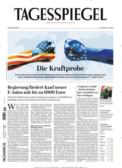 Titelbild der Ausgabe 19/2026 von Der Tagesspiegel. Diese Zeitschrift und viele weitere Zeitungsabos als Abo oder epaper bei United Kiosk online kaufen.