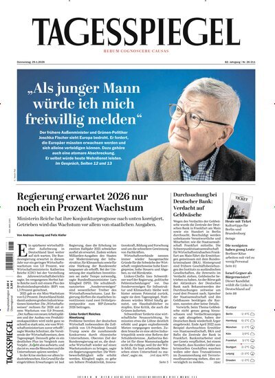 Titelbild der Ausgabe 28/2026 von Der Tagesspiegel. Diese Zeitschrift und viele weitere Zeitungsabos als Abo oder epaper bei United Kiosk online kaufen.