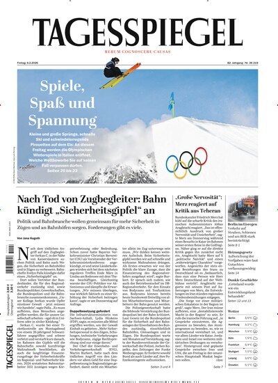 Titelbild der Ausgabe 36/2026 von Der Tagesspiegel. Diese Zeitschrift und viele weitere Zeitungsabos als Abo oder epaper bei United Kiosk online kaufen.