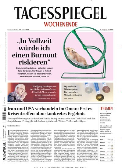 Titelbild der Ausgabe 37/2026 von Der Tagesspiegel. Diese Zeitschrift und viele weitere Zeitungsabos als Abo oder epaper bei United Kiosk online kaufen.