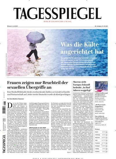 Titelbild der Ausgabe 41/2026 von Der Tagesspiegel. Diese Zeitschrift und viele weitere Zeitungsabos als Abo oder epaper bei United Kiosk online kaufen.