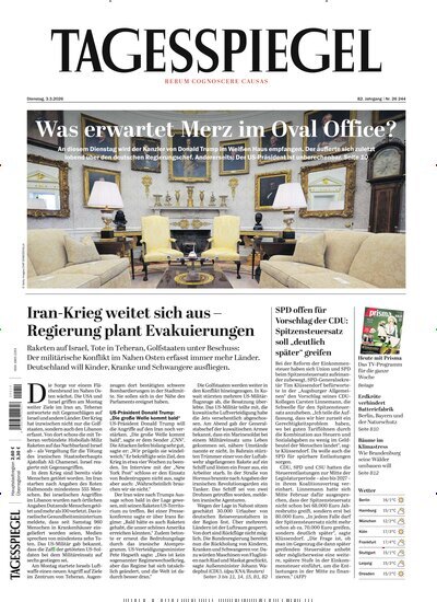 Titelbild der Ausgabe 61/2026 von Der Tagesspiegel. Diese Zeitschrift und viele weitere Zeitungsabos als Abo oder epaper bei United Kiosk online kaufen.