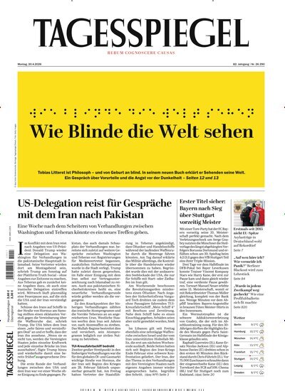 Titelbild der Ausgabe 106/2026 von Der Tagesspiegel. Diese Zeitschrift und viele weitere Zeitungsabos als Abo oder epaper bei United Kiosk online kaufen.