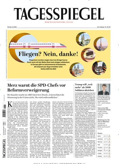 Titelbild der Ausgabe 119/2026 von Der Tagesspiegel. Diese Zeitschrift und viele weitere Zeitungsabos als Abo oder epaper bei United Kiosk online kaufen.