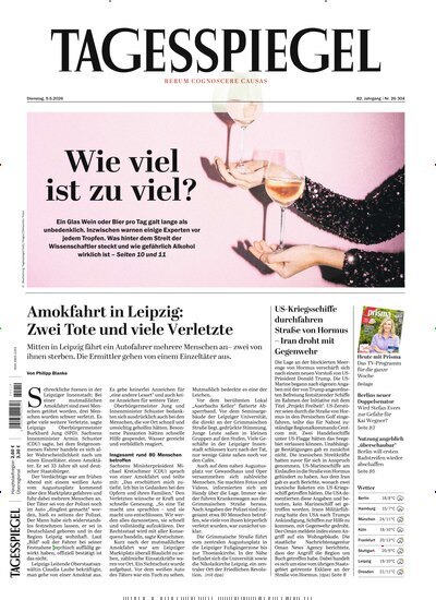 Titelbild der Ausgabe 120/2026 von Der Tagesspiegel. Diese Zeitschrift und viele weitere Zeitungsabos als Abo oder epaper bei United Kiosk online kaufen.