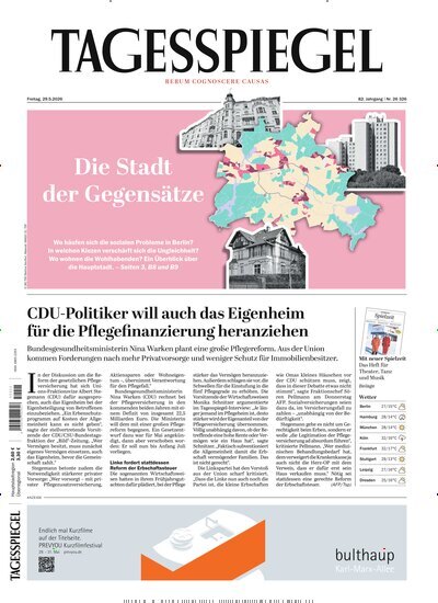 Titelbild der Ausgabe 142/2026 von Der Tagesspiegel. Diese Zeitschrift und viele weitere Zeitungsabos als Abo oder epaper bei United Kiosk online kaufen.