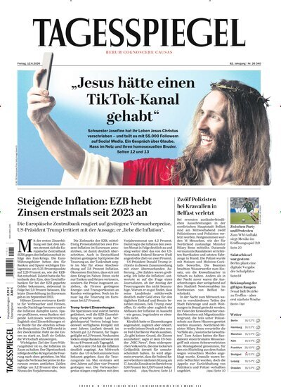 Titelbild der Ausgabe 156/2026 von Der Tagesspiegel. Diese Zeitschrift und viele weitere Zeitungsabos als Abo oder epaper bei United Kiosk online kaufen.