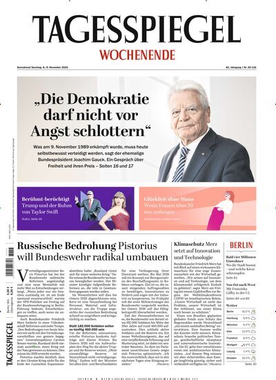Titelbild der Ausgabe 303/2025 von Der Tagesspiegel. Diese Zeitschrift und viele weitere Zeitungsabos als Abo oder epaper bei United Kiosk online kaufen.