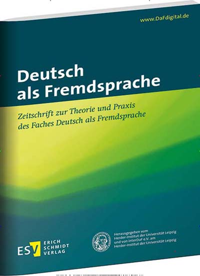 Deutsch als Fremdsprache aktuelles Titelbild Ausgabe 1/2018 Aktuelles Titelbild von Deutsch als Fremdsprache. Entdecken Sie jetzt die Ausgabe 1/2018. Lesen Sie gerne Wissenschaftsmagazine? Dann empfehlen wir Ihnen Deutsch als Fremdsprache als Abo oder Geschenkabo.
