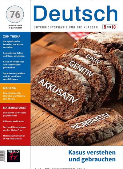 Titelbild der Ausgabe 76/2023 von Deutsch Klasse 5-10. Diese Zeitschrift und viele weitere Zeitschriften für Pädagogik als Abo oder epaper bei United Kiosk online kaufen.