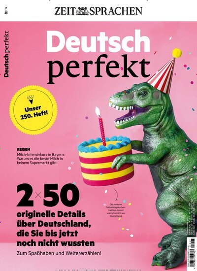 Titelbild der Ausgabe 7/2025 von Deutsch perfekt. Diese Zeitschrift und viele weitere Reisemagazine, Freizeitmagazine und Wissensmagazine als Abo oder epaper bei United Kiosk online kaufen.