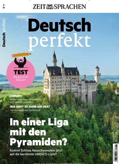 Titelbild der Ausgabe 8/2025 von Deutsch perfekt. Diese Zeitschrift und viele weitere Reisemagazine, Freizeitmagazine und Wissensmagazine als Abo oder epaper bei United Kiosk online kaufen.