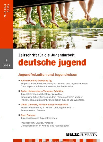 Titelbild der Ausgabe 6/2023 von deutsche jugend. Diese Zeitschrift und viele weitere Zeitschriften für Pädagogik als Abo oder epaper bei United Kiosk online kaufen.