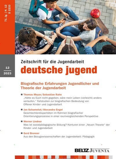 Titelbild der Ausgabe 12/2023 von deutsche jugend. Diese Zeitschrift und viele weitere Zeitschriften für Pädagogik als Abo oder epaper bei United Kiosk online kaufen.