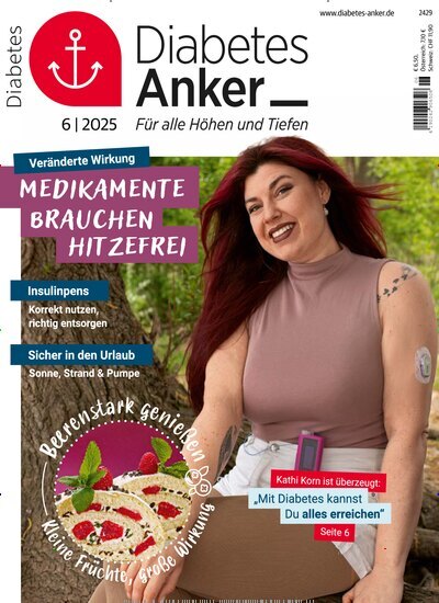 Titelbild der Ausgabe 6/2025 von Diabetes-Anker. Diese Zeitschrift und viele weitere Elternzeitschriften und Tierzeitschriften als Abo oder epaper bei United Kiosk online kaufen.