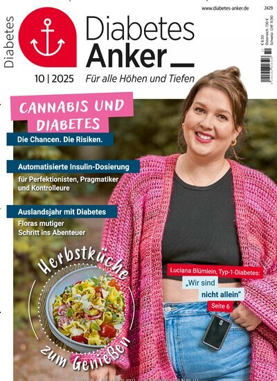Titelbild der Ausgabe 10/2025 von Diabetes-Anker. Diese Zeitschrift und viele weitere Elternzeitschriften und Tierzeitschriften als Abo oder epaper bei United Kiosk online kaufen.