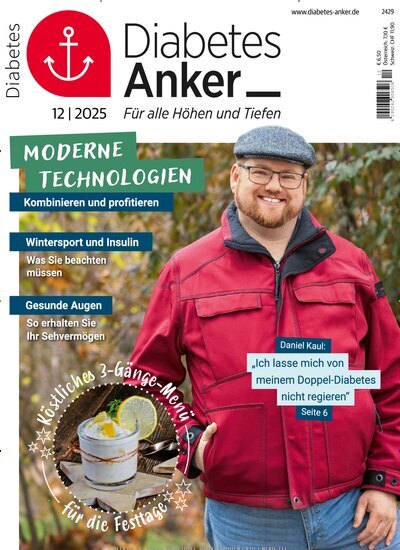Titelbild der Ausgabe 12/2025 von Diabetes-Anker. Diese Zeitschrift und viele weitere Elternzeitschriften und Tierzeitschriften als Abo oder epaper bei United Kiosk online kaufen.