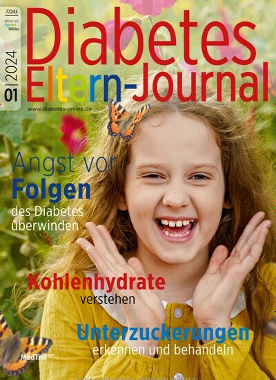 Titelbild der Ausgabe 1/2024 von Diabetes-Eltern-Journal. Diese Zeitschrift und viele weitere Elternzeitschriften und Tierzeitschriften als Abo oder epaper bei United Kiosk online kaufen.